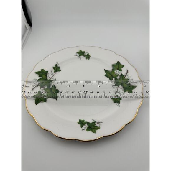 Royal Kent "Green Ivy" Tea Trio Set Made in Staffordshire England Bone China - Picture 7 of 8